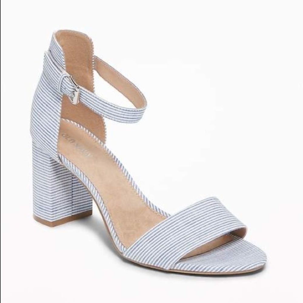 Old Navy Striped Block Heel Sandals